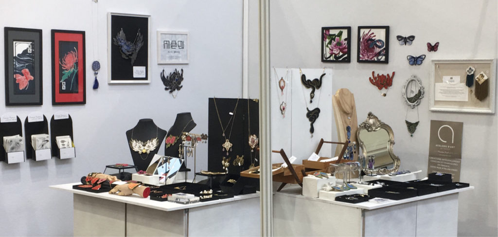 Ob'Art Paris / Stand Nini Peony bijoux brodés 