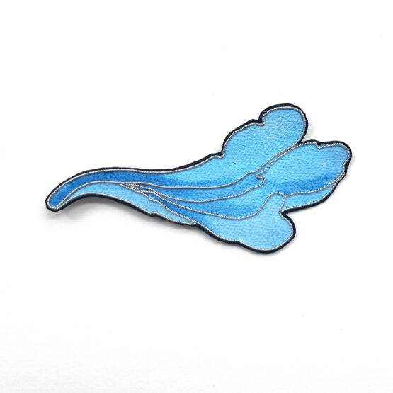 Broche nuage bleu IV