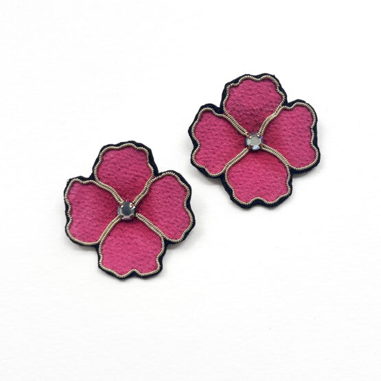 Boucles d'Oreilles Fleurs Or II