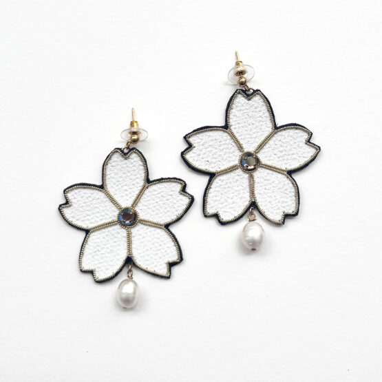 Boucles d'Oreilles Sakura Or II