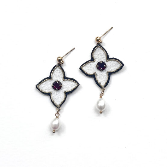 Boucles d'Oreilles Perles Or III