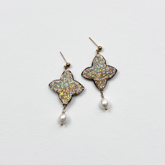 Boucles d'Oreilles Perles Or III – Image 3