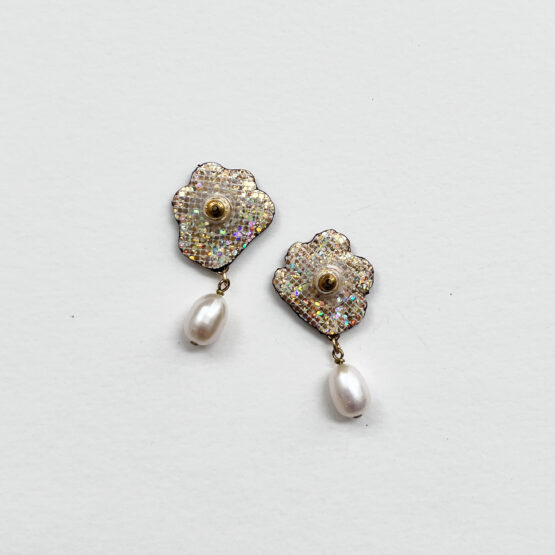 Boucles d'Oreilles Roses Rouges – Image 3